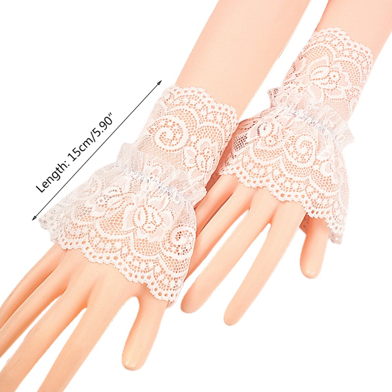 Yoi Vòng Tay Giả Ren Rỗng Họa Tiết Hoa Có Thể Tháo Rời