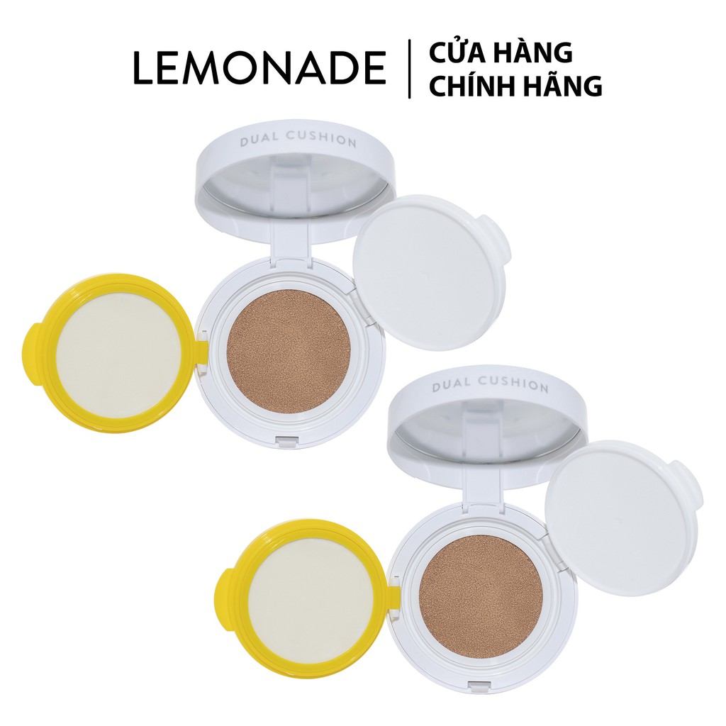 [Mã FMCGMALL giảm 8% đơn từ 250K] Combo 2 phấn nước kiềm dầu Lemonade Matte Addict Dual Cushion 16gx2