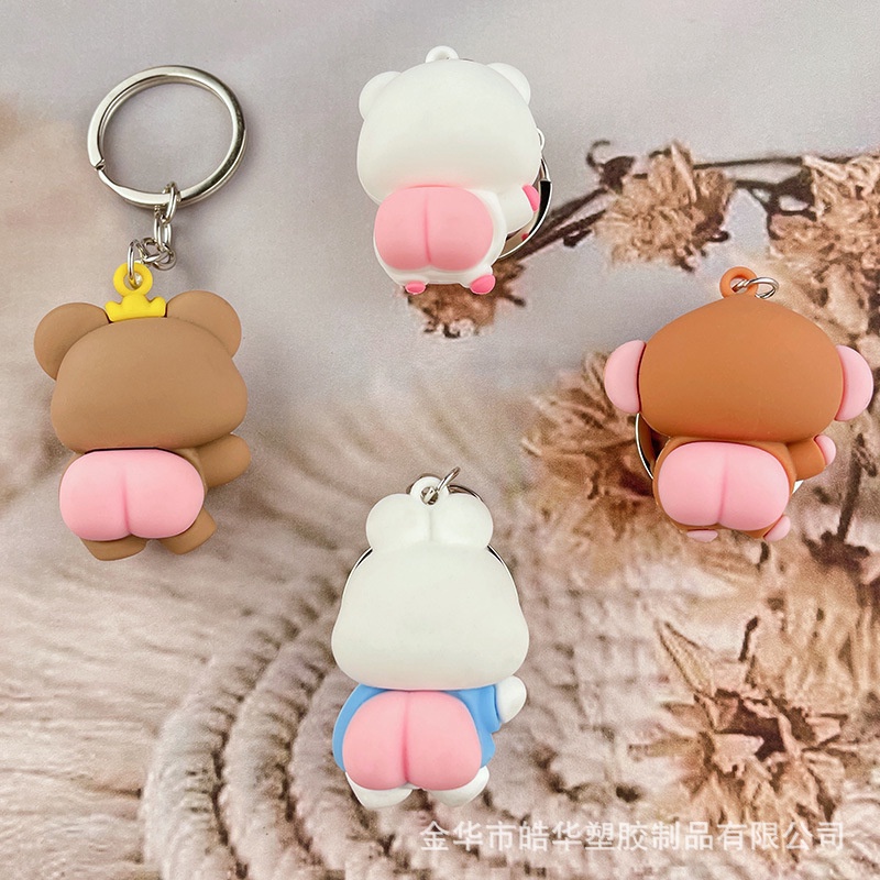 Móc Khóa Khỉ, Heo, Thỏ, Gấu Treo Balo Mông To Siêu Dễ Thương Clovershop68