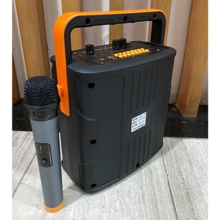 Loa karaoke bluetooth mini tặng micro không dây