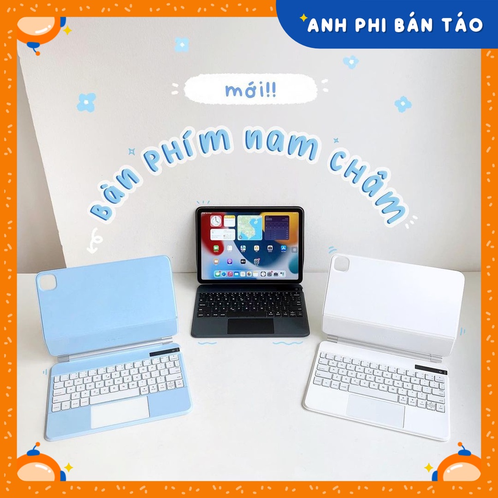 Bao Da Bàn Phím Nam Châm Magic KeyBoard Kèm Trackpad cho Máy Tính Bảng