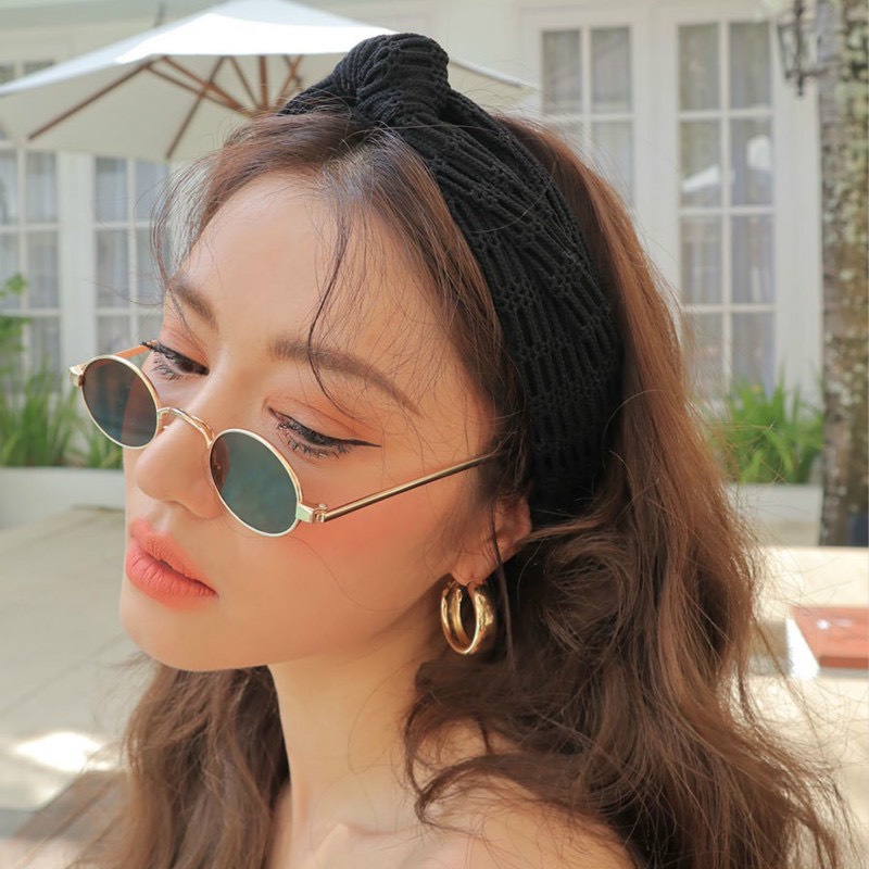 Khuyên tai tròn titan bản to bông tai titan 2 màu vàng bạc BT23