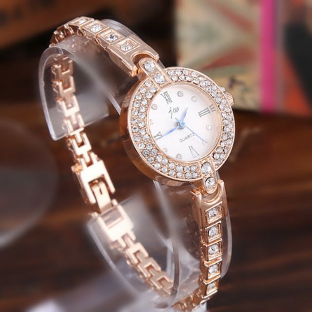 (Thanh lý 150k --&gt;79k) Đồng Hồ Nữ JW Vành Đính Đá Case 26mm Nhỏ Xinh