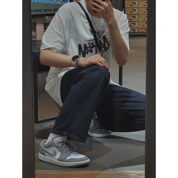 Giày nam nữ Nike Air Jordan 1 Low Vintage Grey chính hãng 100%