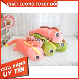Gấu bông khủng long đuôi tim, gối ôm hình khủng long mắt lồi siêu to khủng lồ size 50cm-1m5