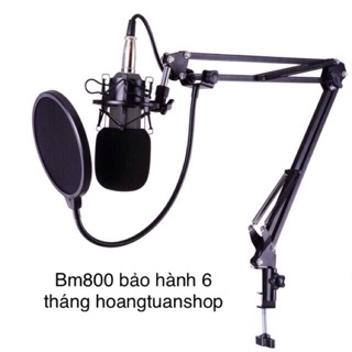 Micro thu âm BM900 và chân giá micro và lọc âm