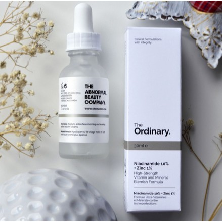 Tinh Chất Giảm Mụn The Ordinary Niacinamide Serum 10% + Zinc 1%