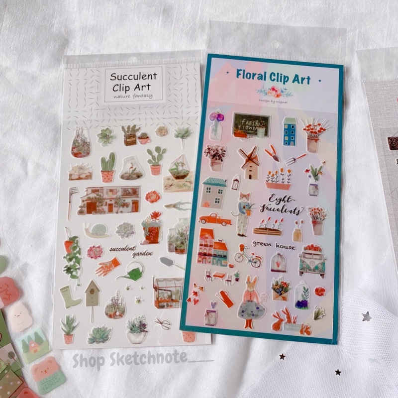 Sticker daily dụng cụ trang trí sổ ST066