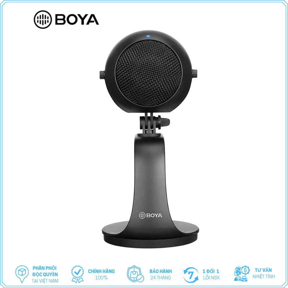 BOYA BY-PM300 - Hàng Chính Hãng - Mic thu âm để bàn dành cho điện thoại Android cổng Type-C và Laptop cổng USB