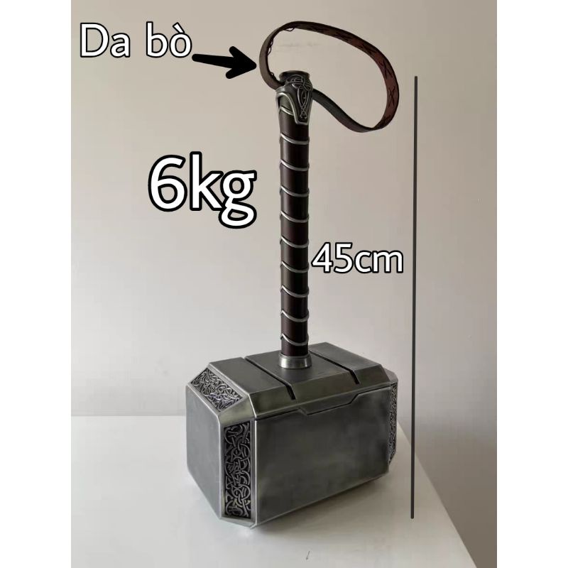 Búa Thor Mjolnir Full Metal 1:1 cao cấp chuẩn như phim