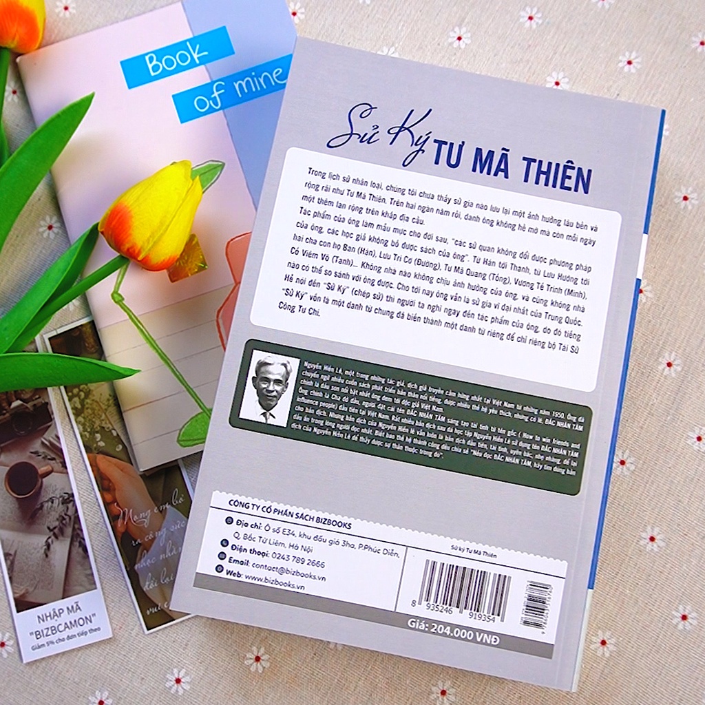 Sách Sử Ký Tư Mã Thiên Nguyễn Hiến Lê - Tác Phẩm Văn Học Ưu Tú Của Nhân Loại - BIZ