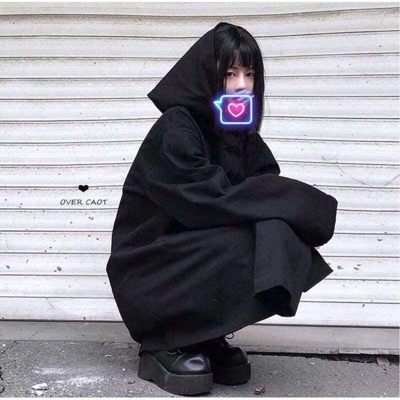 Áo Hoodie Dress Basic Xẻ Tà Ảnh Thật