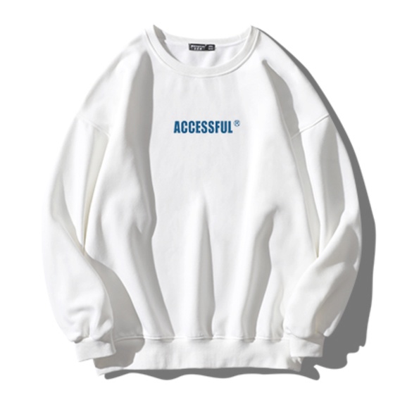 Áo SWEATER Nỉ Cổ Tròn Phối Chữ ACCESSFUL Thời Thượng, Nỉ Ngoại Siêu Dày Mịn Thiết Kế Trẻ Trung Năng Động Mã GAREM