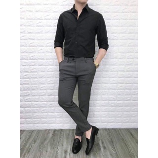 SIÊU RẺ Combo quần âu nam + áo sơ mi nam dài tay - TT New