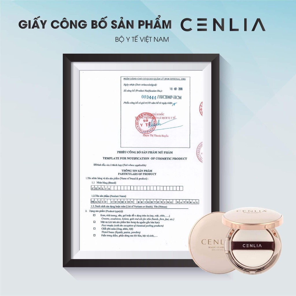 Phấn Nước Trang Điểm CENLIA Magic Cushion - Gina Beauty PP Chính Hãng