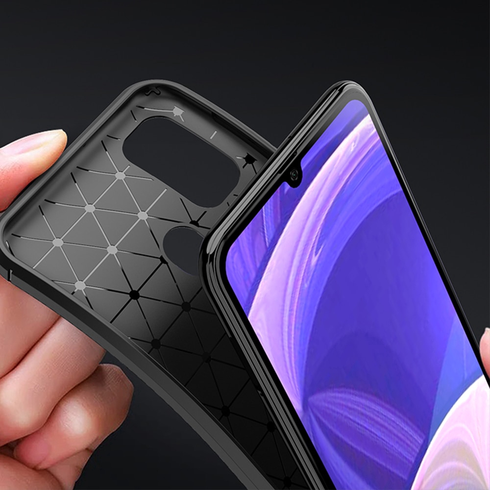 Samsung Galaxy M31 Case Luxury Carbon Fiber Cover Shockprood Phone Case Cover Full Protection Bumper