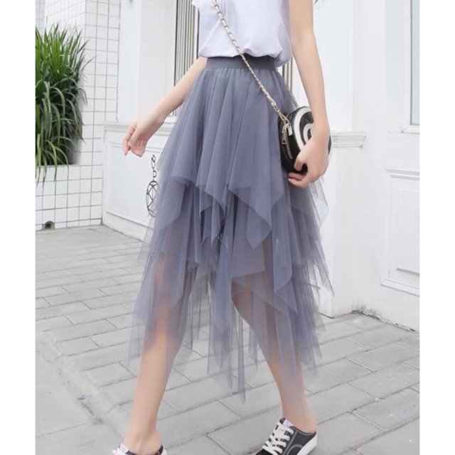 CHÂN VÁY CÔNG CHÚA LƯỚI VOAN TUTU ULZZANG