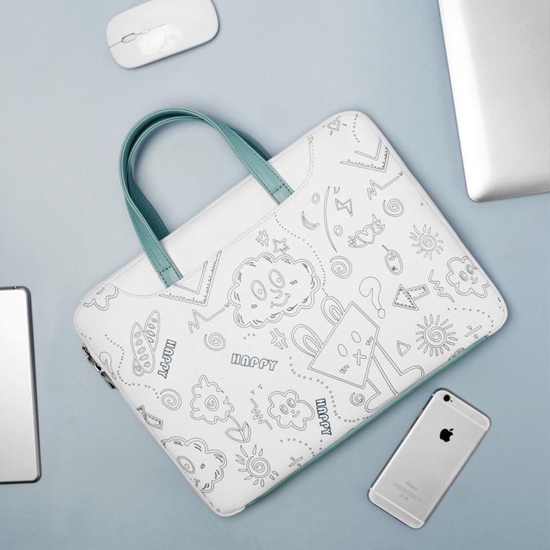 Túi đựng bảo vệ laptop 13.3 14 15.6 inch EVERTONER chống thấm nước hoạ tiết Graffiti độc đáo