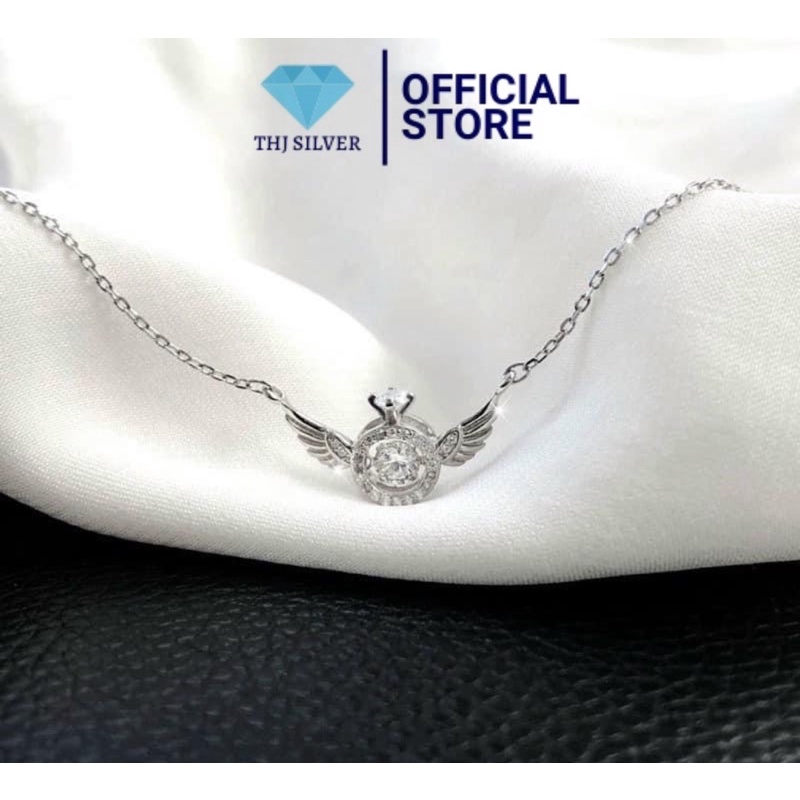 Dây chuyền nữ vương miện thiên thần THj hottrend -Chuẩn bạc ta