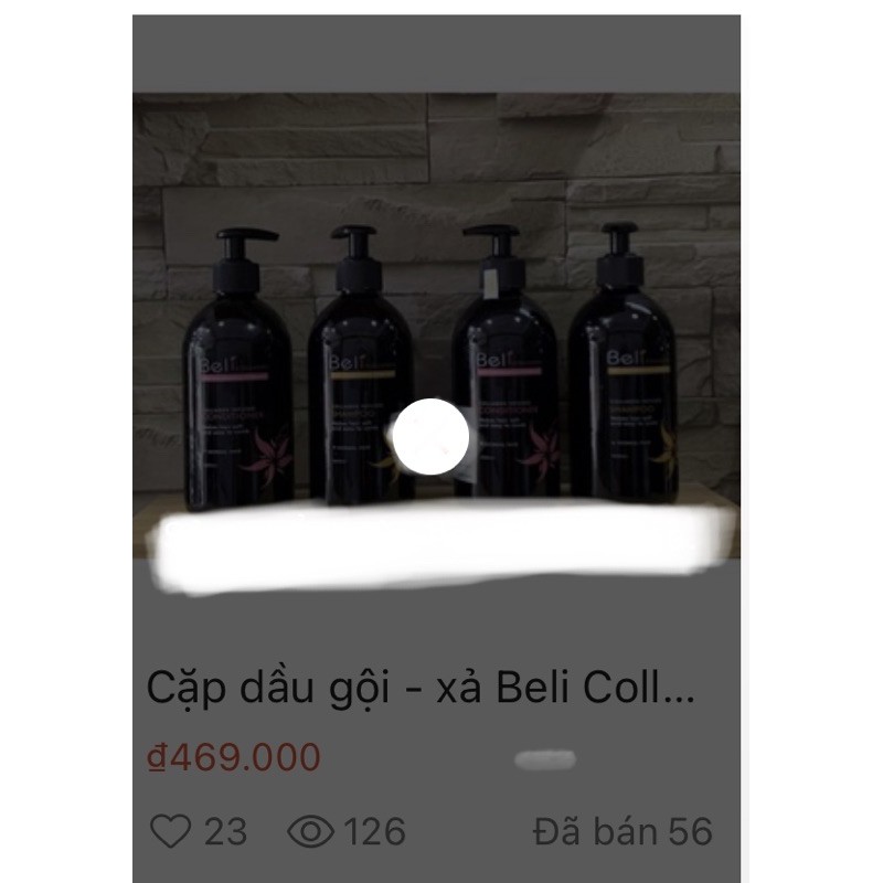 Cặp dầu gội xả Beli Collagen