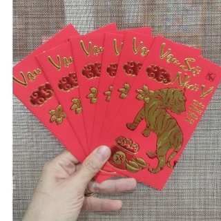 6 cái bao lì xì nhung cao cấp