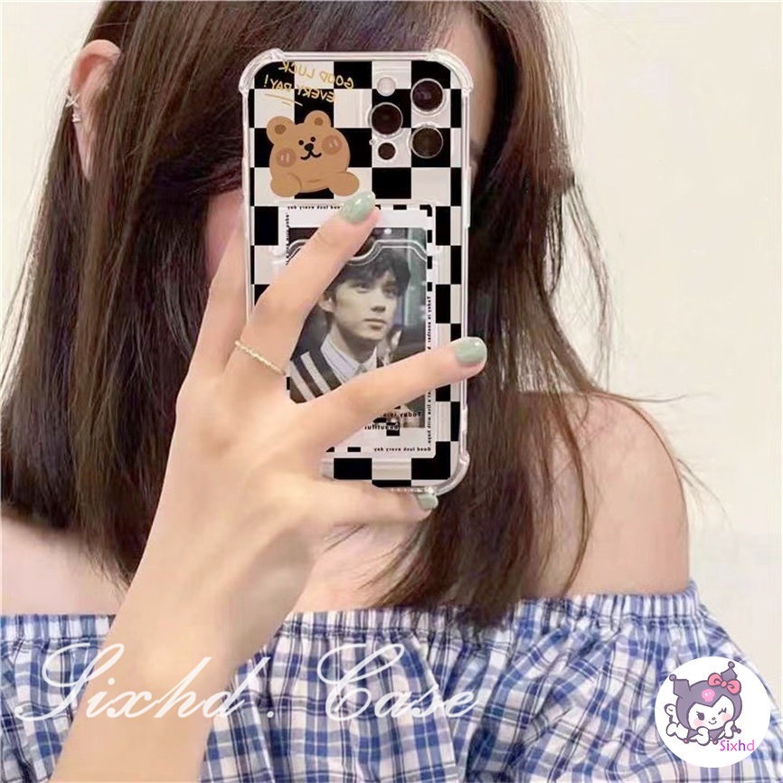 Ốp Lưng OPPO A17 A57 A77s A55 A16 A15 A15s A5s A3s A76 A95 A96 A74 A54 A55 A53 A33 A32 A9 A7 A5 A95 A92 A77 A52 A12 A17K Reno 8T 8Z 7Z 6Z 5Z F11 F9 sixhd Ốp Điện Thoại Mềm Chống Sốc In Hình Gấu Dễ Thương Cho