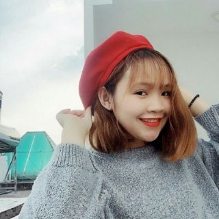 Mũ nồi vải nỉ,mũ vải,nón lệch, nón bê rê đội mùa đông,mũ nồi nữ thời trang,,mu bê rê nữ bằng len