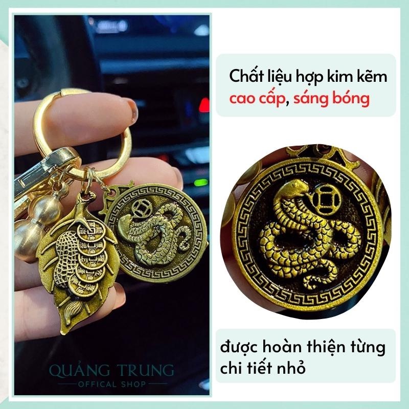 Móc khóa 12 con giáp phong thủy vạn dặm bình an, Móc chìa khóa ô tô xe máy hợp kim cao cấp