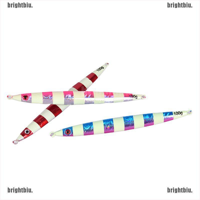 Mồi Câu Cá 100g Bằng Kim Loại Phát Sáng Độc Đáo