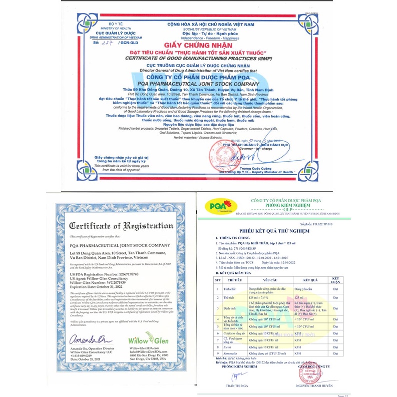 Hạ Khô Thảo PQA Hỗ Trợ Thông Mũi, Thông Thoáng Đường Thở, Viêm Mũi Dị Ứng Hộp 125ml