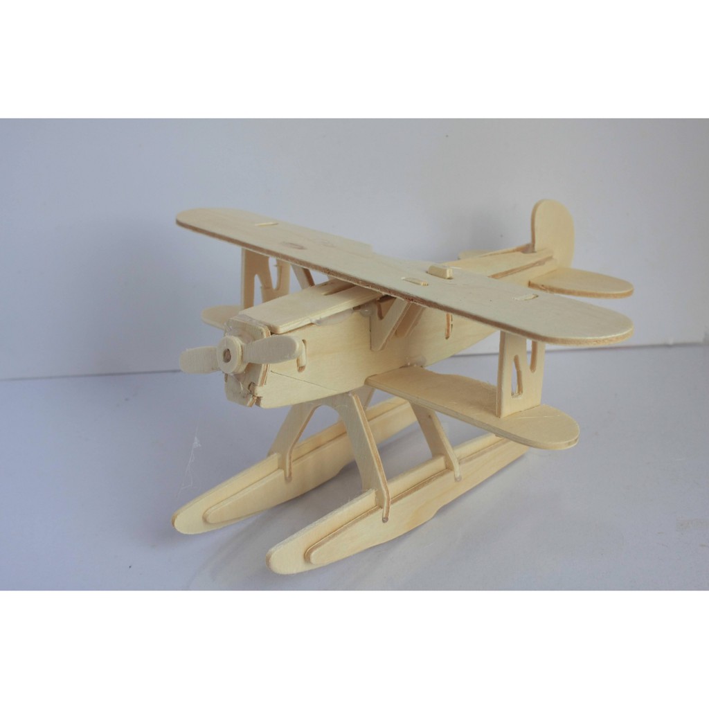 Mô Hình Đồ Chơi Lắp Ráp Gỗ 3D Thủy Phi Cơ [Chưa lắp]
