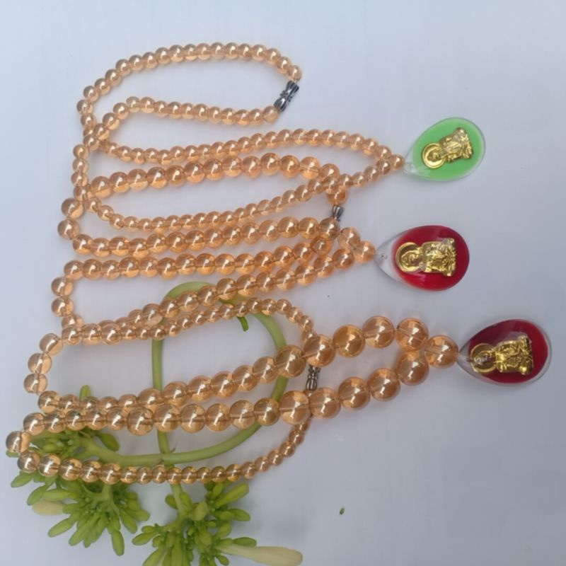 Chuỗi Vòng Hạt Đá Vàng Mặt Phật Cho Các Mẹ, Các Bà  Kết Hợp Với Áo Dài, Áo Bà Ba ...Dùng cho Các Dịp Lễ