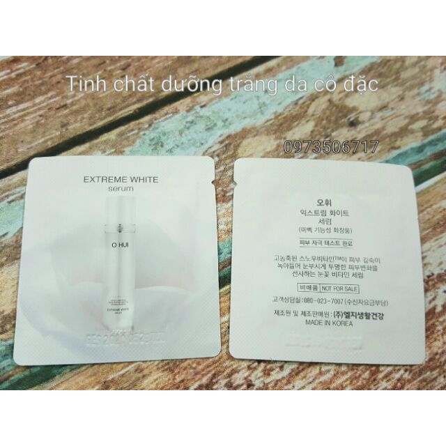 Combo 10 tặng 1 - Gói dùng thử tinh chất cô đặc dưỡng trắng da Ohui Extreme White/ mỹ phẩm công ty chính hãng