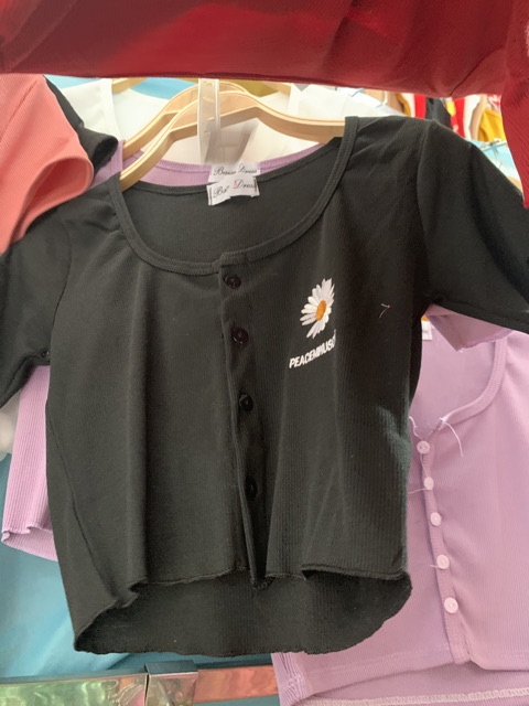 ÁO TĂM NÚT THÊU HOA CÚC MS85159