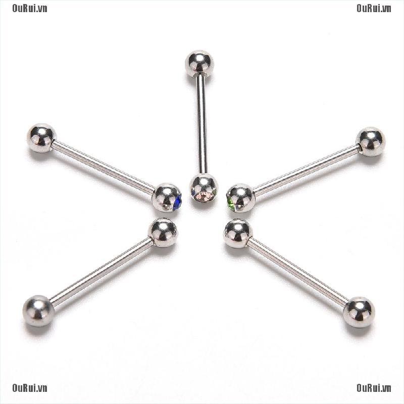 Bộ 5 Khuyên Xỏ Đính Đá Nhiều Màu Sắc Độc Đáo