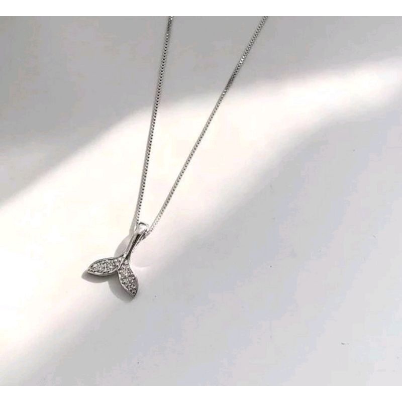 Dây chuyền đuôi cá hót hít nạm đá Zircon lấp lánh và dây xích đẹp xuất sắc