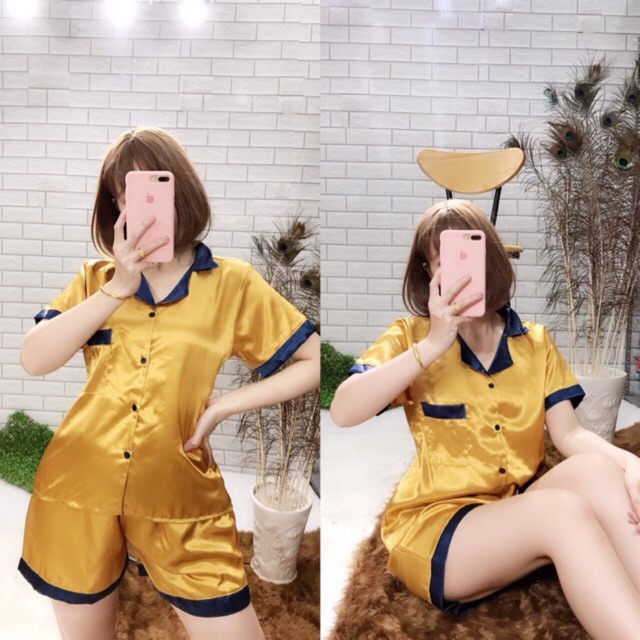 Bộ đùi  lụa phối cổ | BigBuy360 - bigbuy360.vn