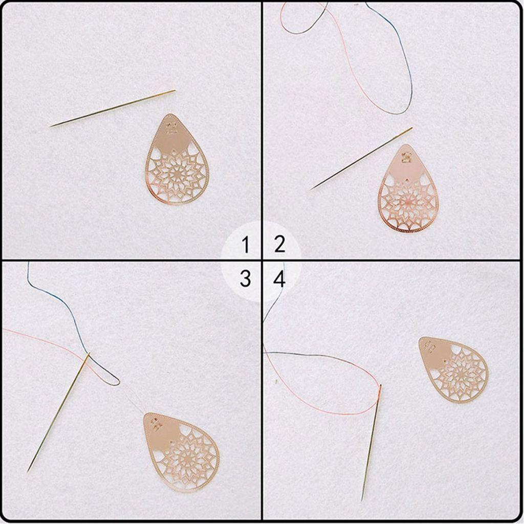 YIYU Dụng Cụ Xỏ Chỉ Hình Hoa Hồng