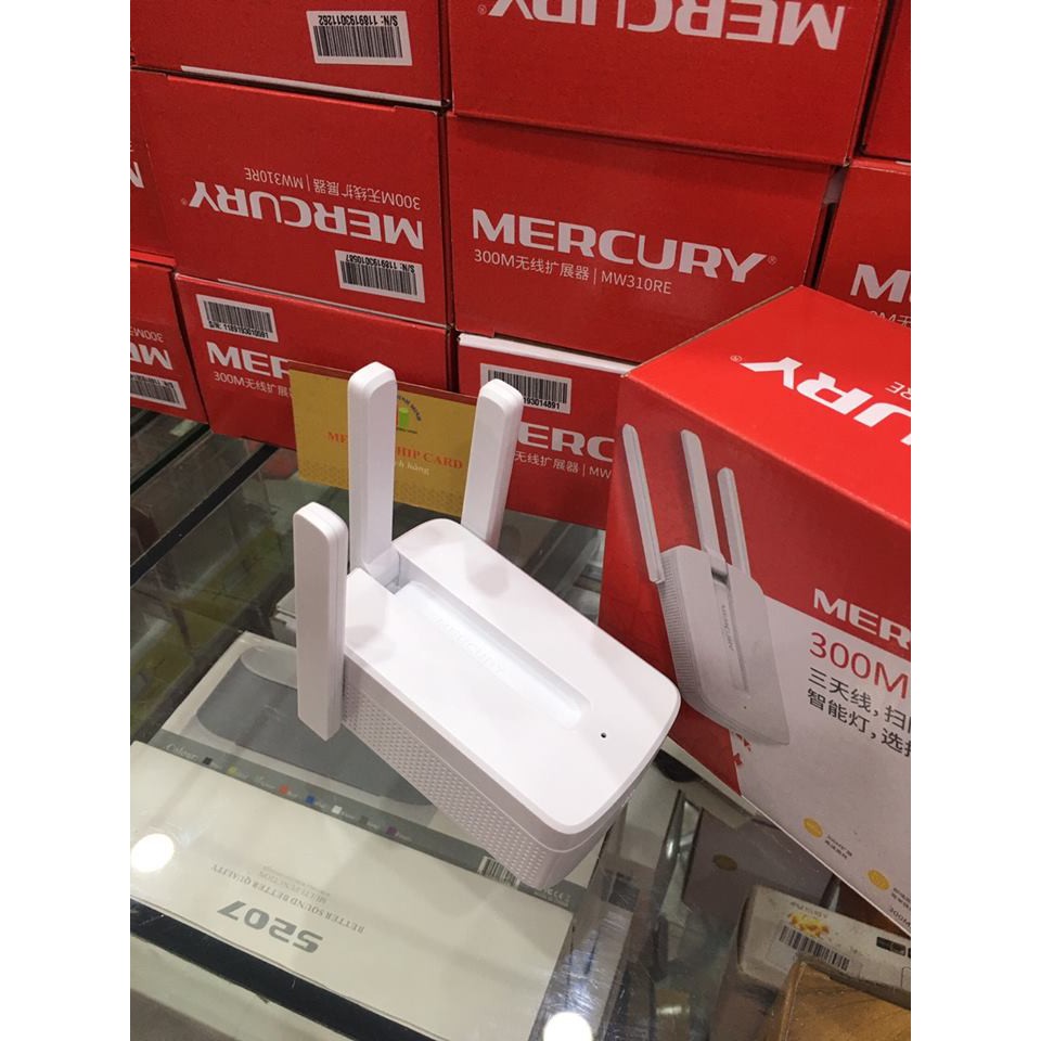Kích sóng WIFI MERCURY MW310RE 3 râu (Chính hãng - Bảo hành 03 tháng) | BigBuy360 - bigbuy360.vn