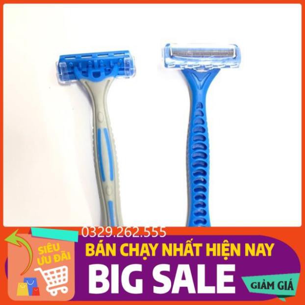 (FreeShip) Sale Bộ cạo râu 3 lưỡi cán liền cạo cực êm