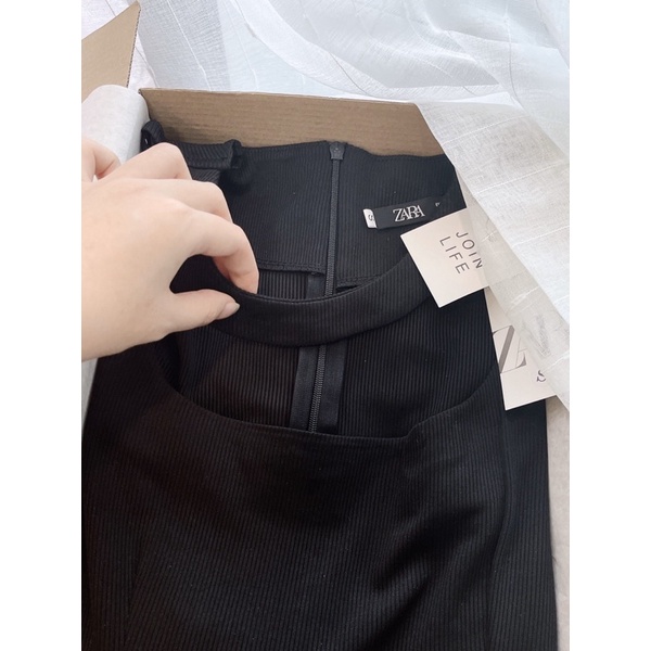 Váy len chorker cổ vuông dáng dài hai màu siêu xinh
