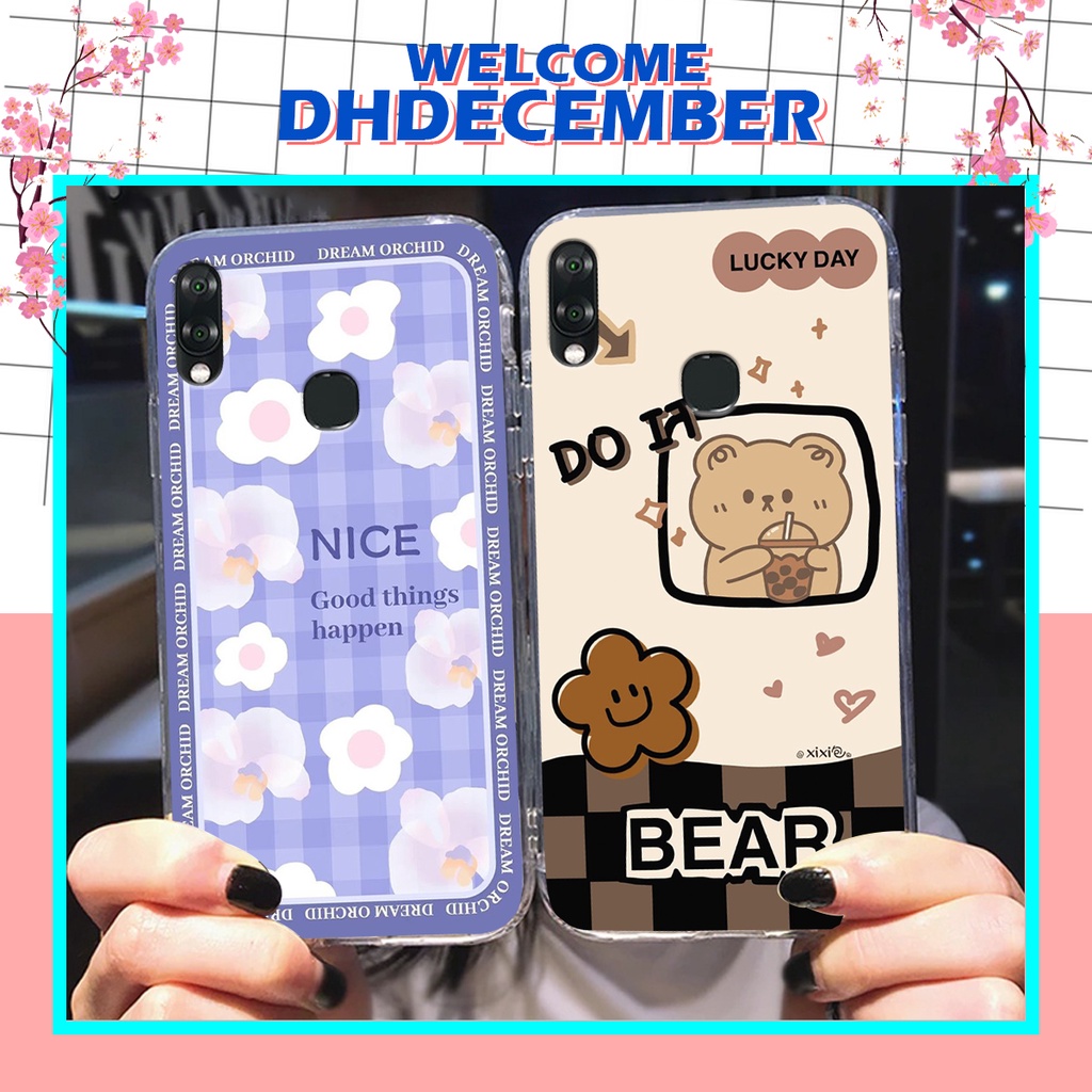 Ốp lưng Vsmart JOY 1 PLUS in hình gấu K@ws, gấu nâu, dor@emon RẺ- ĐẸP- BỀN