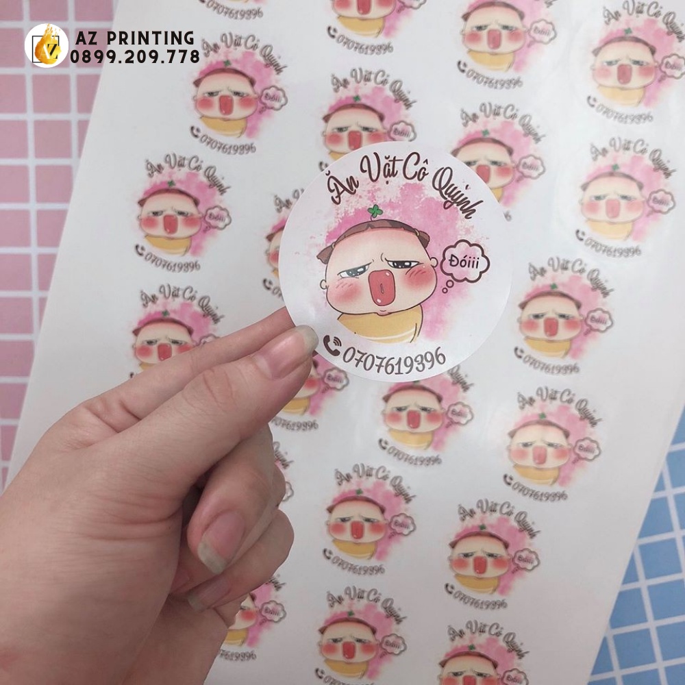 In tem nhãn theo yêu cầu, in tem giá rẻ chất lượng cao - AZ PRINTING