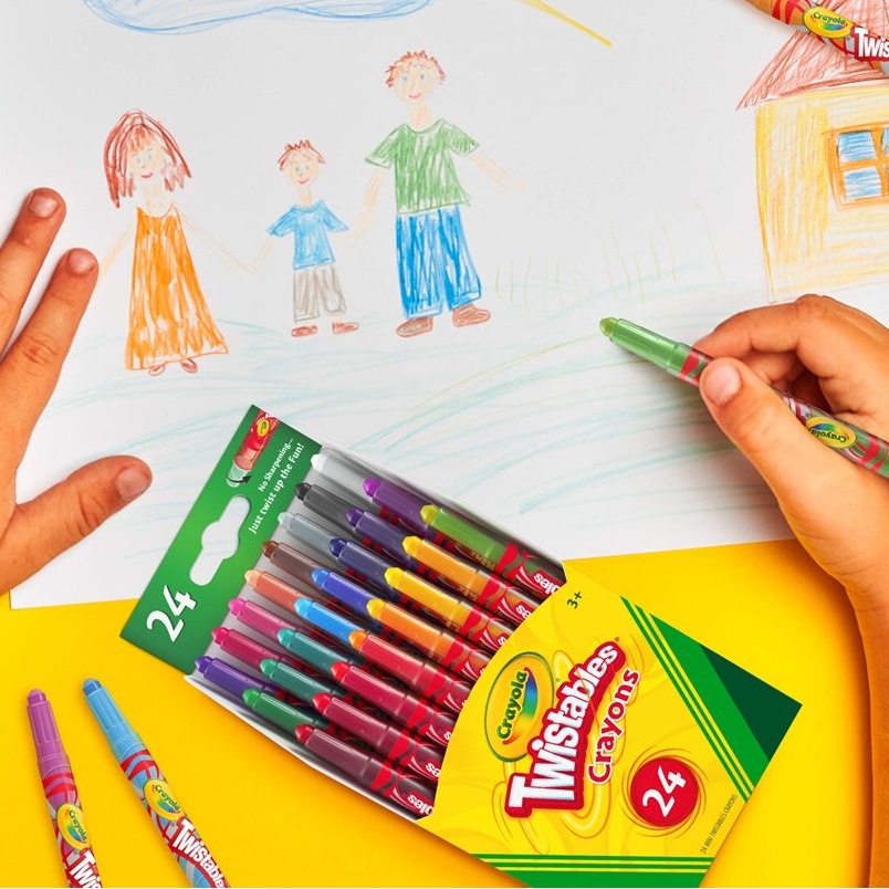 BÚT SÁP VẶN 24 MÀU CRAYOLA