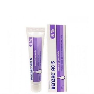 Kem ngừa mụn Benzac AC 5 Benzoyl Peroxide 15g