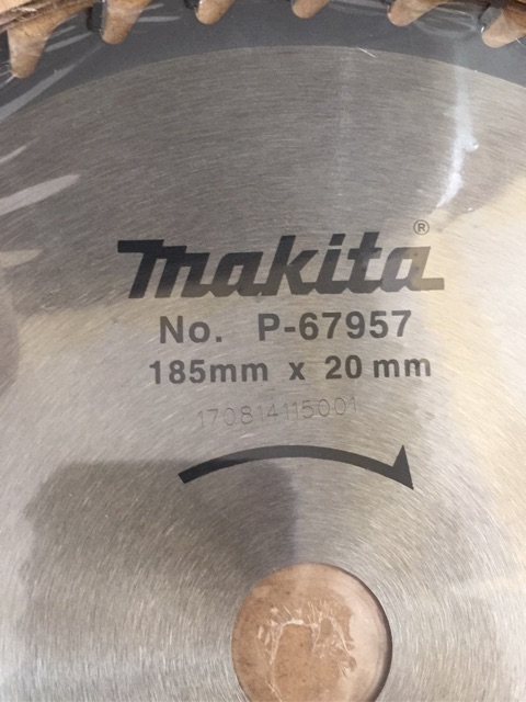 Lưỡi cắt gỗ 185mm Makita xịn