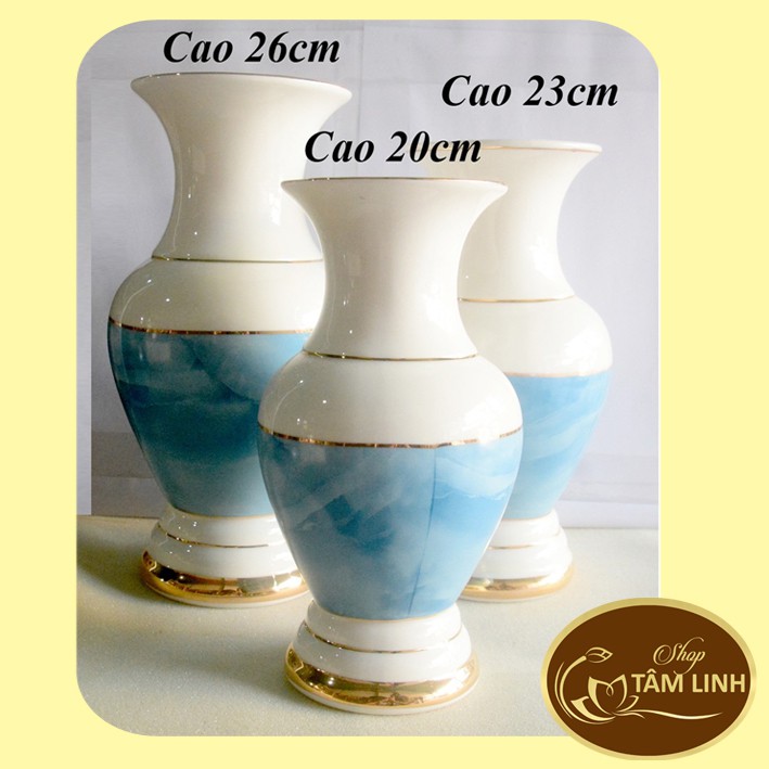 Bình hoa thờ cúng bàn thờ GỐM SỨ CAO CẤP