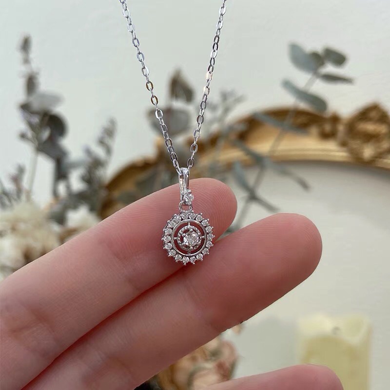 Vòng Cổ Nữ Bạc Kiểu Mặt Chuỗi Hạt Phong Cách Sang Trọng DB2656 Bảo Ngọc Jewelry