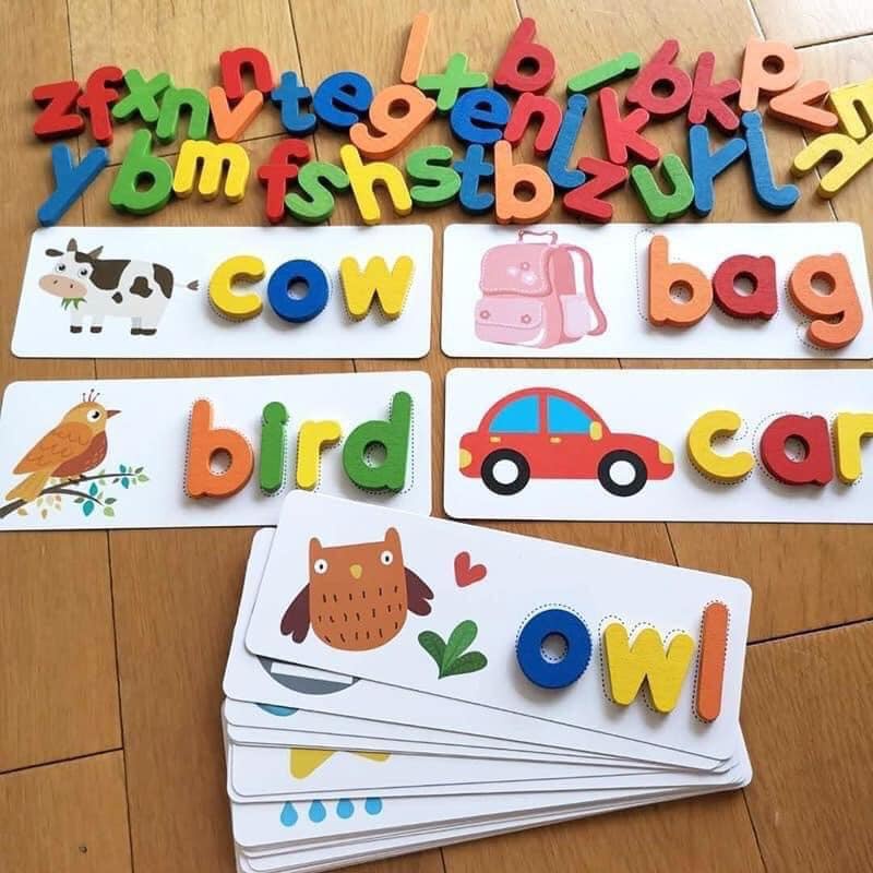 Spelling Game - Đồ Chơi Ghép Chữ Đánh Vần - Bộ Ghép Vần Tiếng Anh Cho Bé