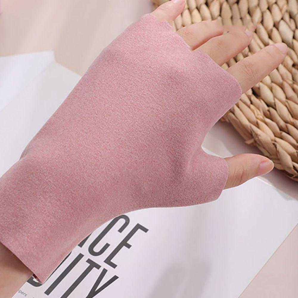 Găng Tay Len Co Giãn Màu Trơn Thời Trang Mùa Đông WMES15H Dành Cho Nữ